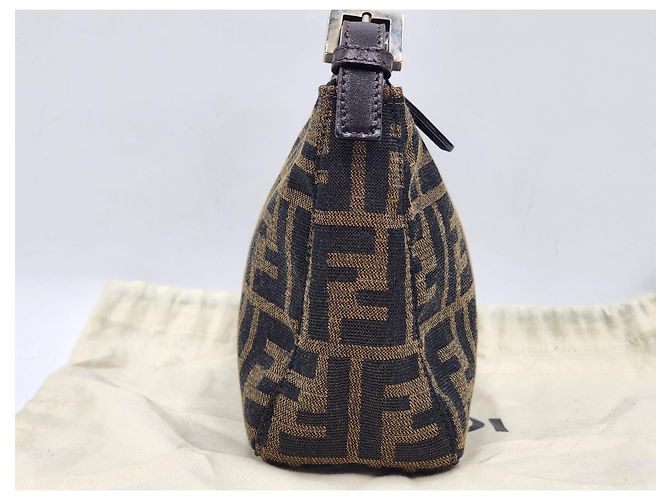 Borsa Fendi Baguette Zucca Zucchino Marrone - vista 5