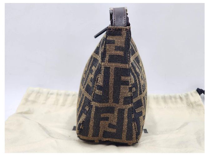 Borsa Fendi Baguette Zucca Zucchino Marrone - vista 6