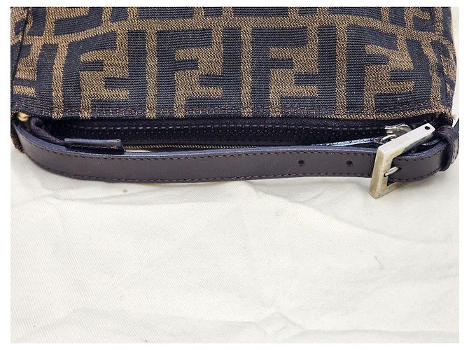 Borsa Fendi Baguette Zucca Zucchino Marrone - vista 7