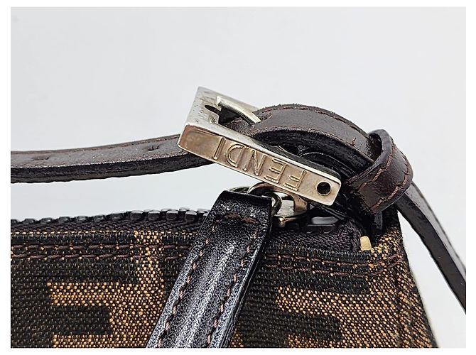 Borsa Fendi Baguette Zucca Zucchino Marrone - vista 8