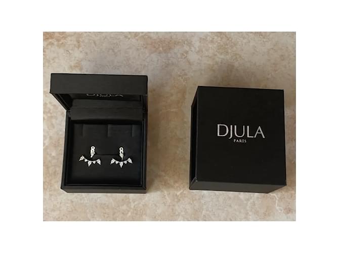 Orecchini Djula in oro bianco Argento - vista 3