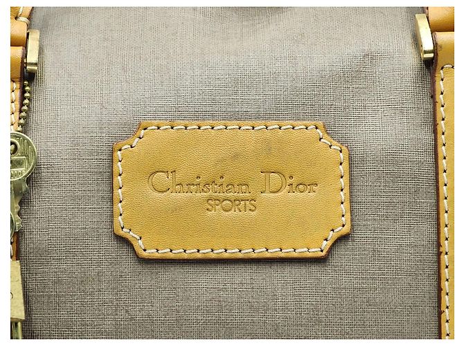 Détective Borsa da viaggio Boston Christian Dior Cammello - vista 3