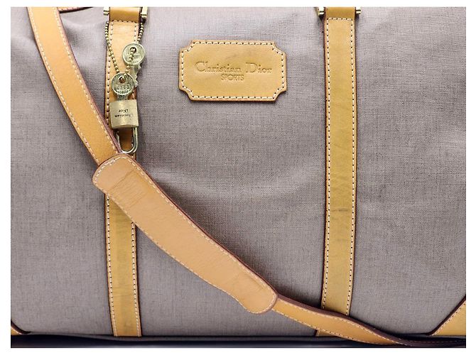 Détective Borsa da viaggio Boston Christian Dior Cammello - vista 4