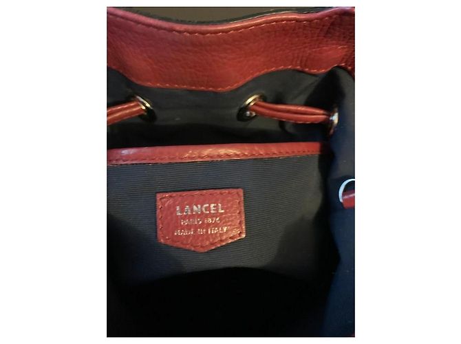 Premier Flirt Borsa a mano Lancel in pelle rosso scuro Bordò - vista 5