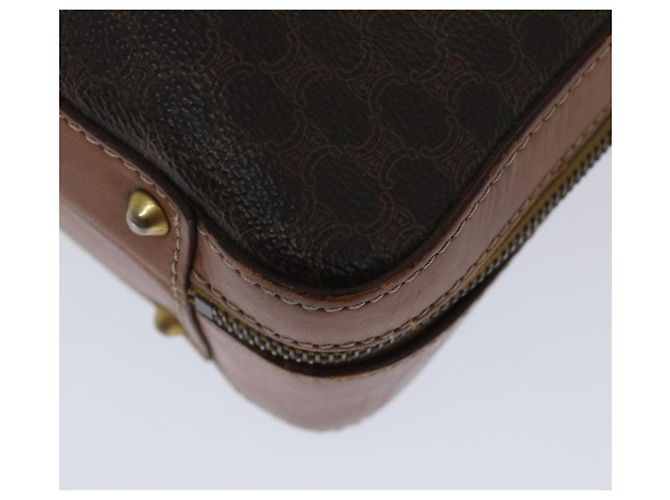Céline Borsa a mano in tela Macadam CELINE PVC 2 vie marrone Auth 66506 - vista 10