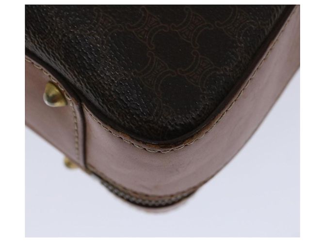 Céline Borsa a mano in tela Macadam CELINE PVC 2 vie marrone Auth 66506 - vista 12
