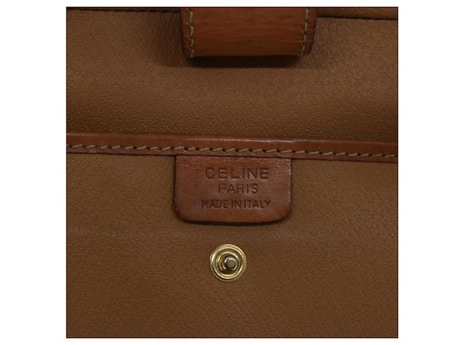 Céline Borsa a mano in tela Macadam CELINE PVC 2 vie marrone Auth 66506 - vista 16