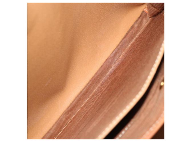 Céline Borsa a mano in tela Macadam CELINE PVC 2 vie marrone Auth 66506 - vista 18