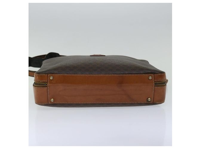 Céline Borsa a mano in tela Macadam CELINE PVC 2 vie marrone Auth 66506 - vista 8