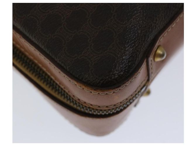 Céline Borsa a mano in tela Macadam CELINE PVC 2 vie marrone Auth 66506 - vista 9