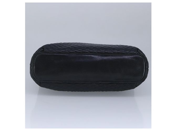 BALLY Borsa a Spalla a Catena in Pelle Nera e Oro Auth 97462 Nero D'oro - vista 5