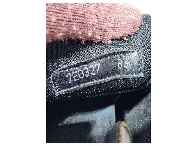 Fendi Zucca Canvas- und Leder-Sneaker in Tabakbraun/Schwarz Größe 6 und halb - Ansicht 7