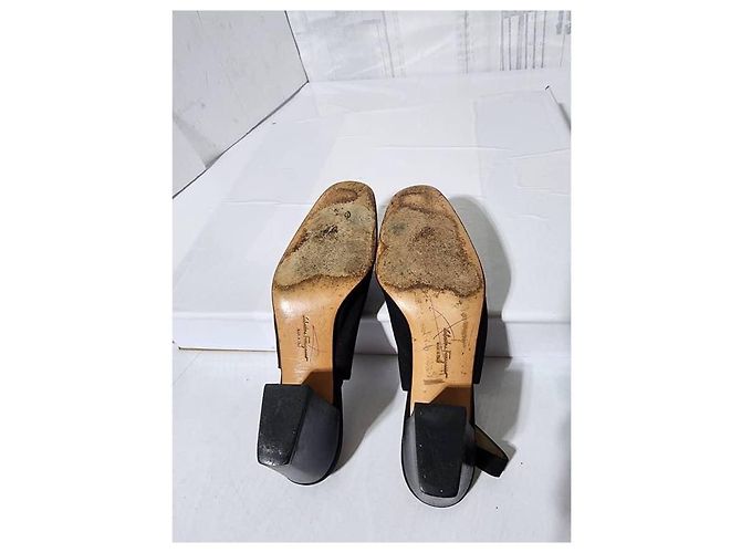 Salvatore Ferragamo Talon Compensé Noir Taille 7 - vue 11