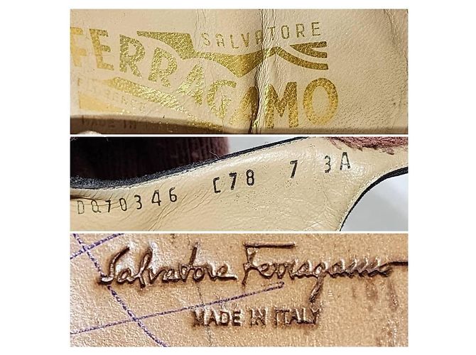 Salvatore Ferragamo Talon Compensé Noir Taille 7 - vue 12