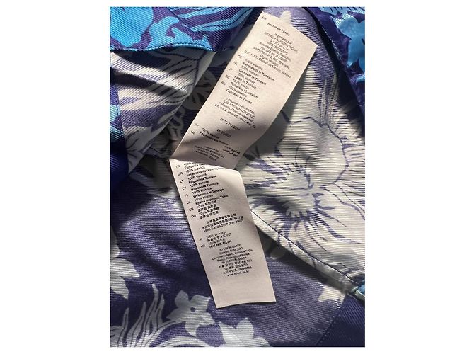Camisa Sandro con estampado hawaiano azul de viscosa - vista 6