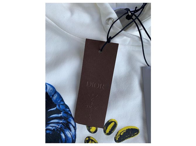 Dior x Cactus Jack Sweatshirt Weiß Baumwolle Größe M - Ansicht 4