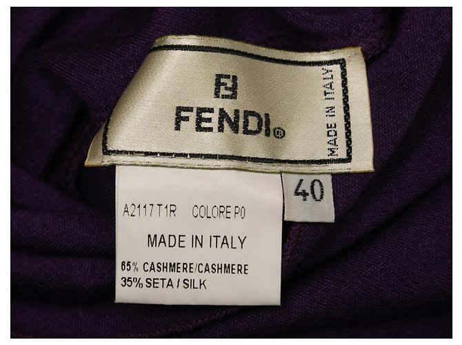 FENDI Punto T.IT 40 Seda Púrpura - vista 4