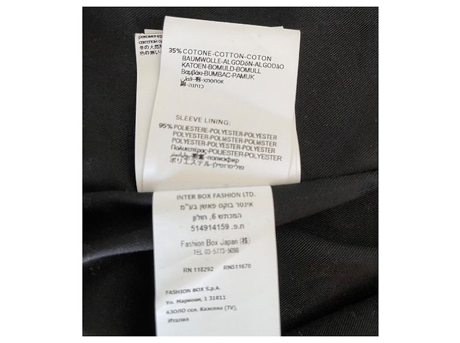 Autre Marque Schwarze Lederjacke oder schwarzes Replay-Leder-Perfecto Größe T.S Neu - Ansicht 11