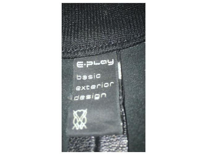 Autre Marque Schwarze Lederjacke oder schwarzes Replay-Leder-Perfecto Größe T.S Neu - Ansicht 12