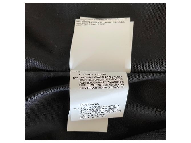 Autre Marque Schwarze Lederjacke oder schwarzes Replay-Leder-Perfecto Größe T.S Neu - Ansicht 9
