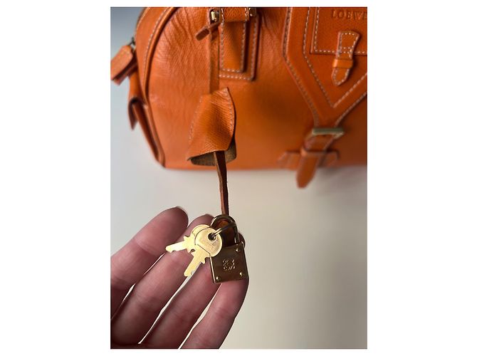 Borsa a mano Loewe Amazona marrone pelliccia Marrone chiaro - vista 5