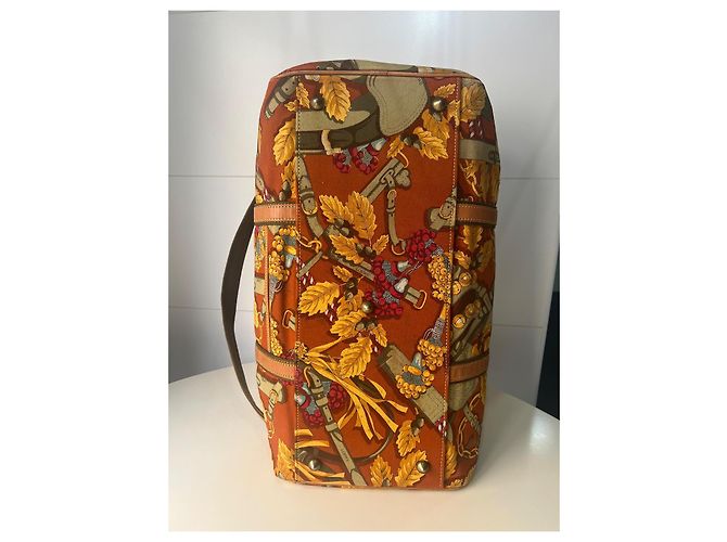 Borsa da viaggio Loewe in pelliccia verde giallo marrone Marrone chiaro Marrone scuro - vista 12