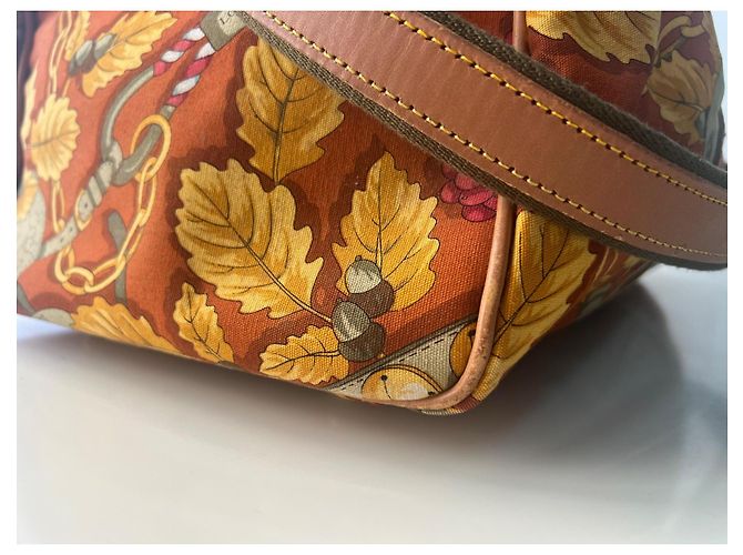 Borsa da viaggio Loewe in pelliccia verde giallo marrone Marrone chiaro Marrone scuro - vista 15
