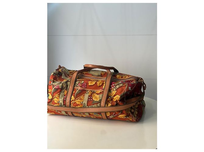 Borsa da viaggio Loewe in pelliccia verde giallo marrone Marrone chiaro Marrone scuro - vista 2