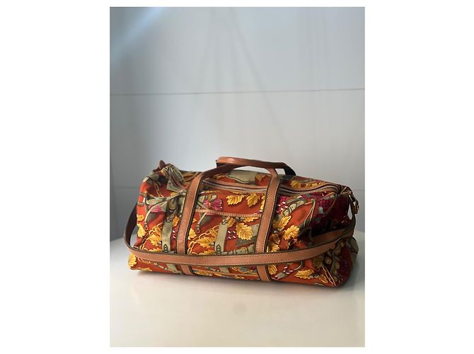 Borsa da viaggio Loewe in pelliccia verde giallo marrone Marrone chiaro Marrone scuro - vista 3