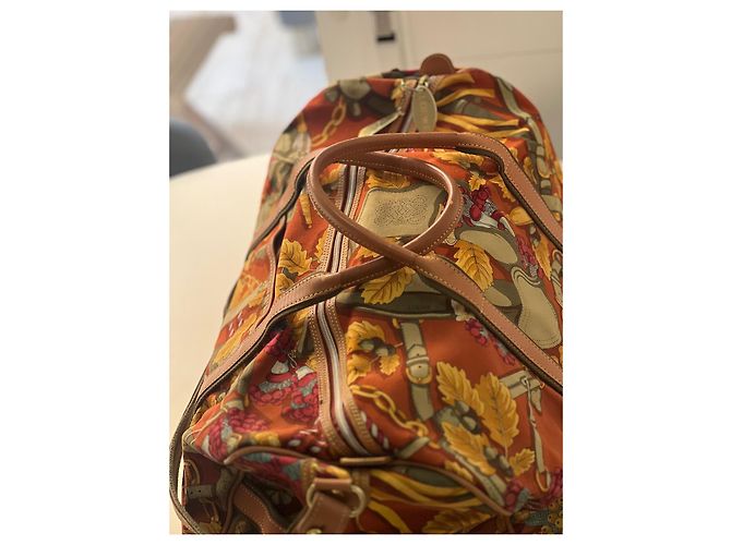 Borsa da viaggio Loewe in pelliccia verde giallo marrone Marrone chiaro Marrone scuro - vista 5
