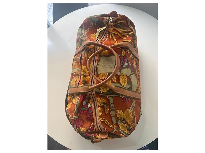 Borsa da viaggio Loewe in pelliccia verde giallo marrone Marrone chiaro Marrone scuro - vista 6
