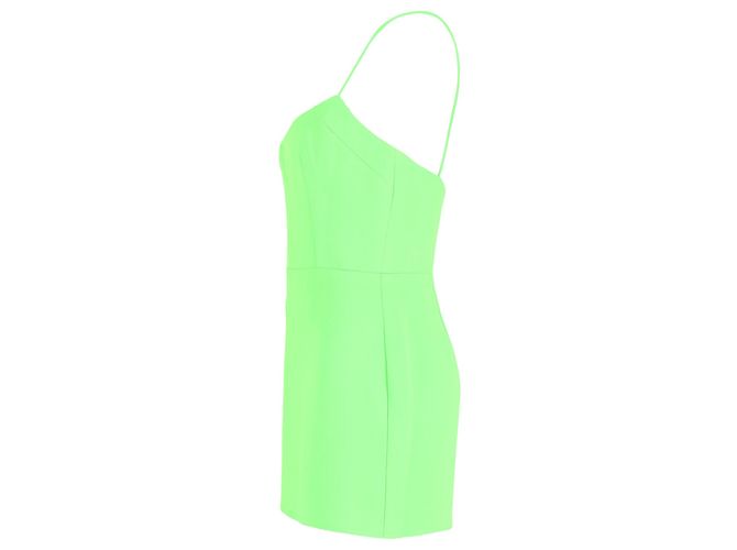 Autre Marque Alex Perry Cayde Mini ärmelloses Kleid aus neongrünem Polyester - Ansicht 2