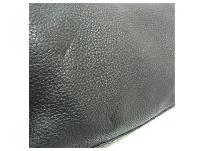 Borsa a tracolla in pelle da donna Fendi Selleria 8BT116 Nero - vista 9