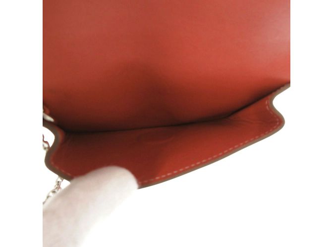 Monedero Hermès Dogon Swift Crevette Roja Coral - vista 8