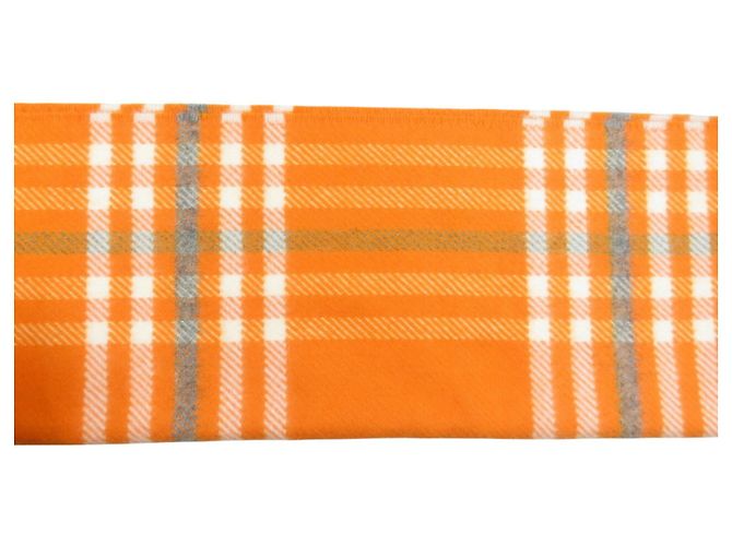 Hermès Sciarpa in cashmere Hermes arancione - vista 4