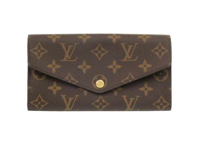 Cartera Larga Monograma Sarah de Louis Vuitton Castaño - vista 2