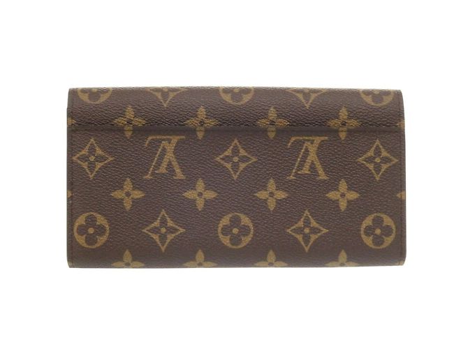 Cartera Larga Monograma Sarah de Louis Vuitton Castaño - vista 4