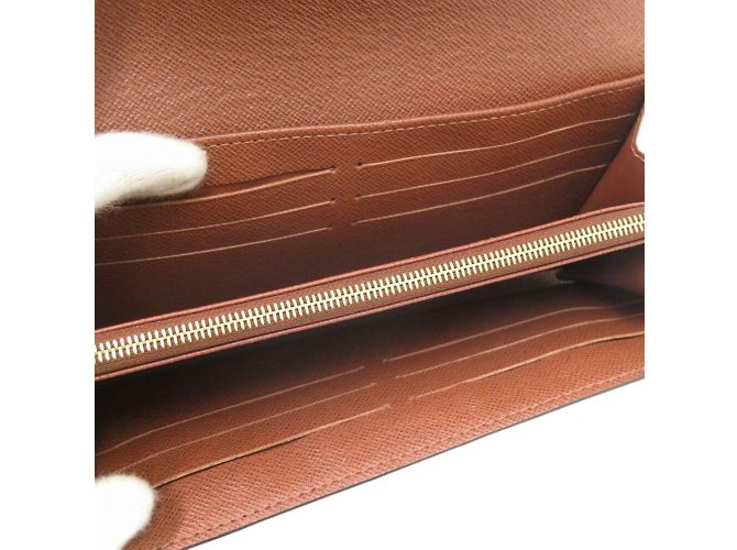 Cartera Larga Monograma Sarah de Louis Vuitton Castaño - vista 6