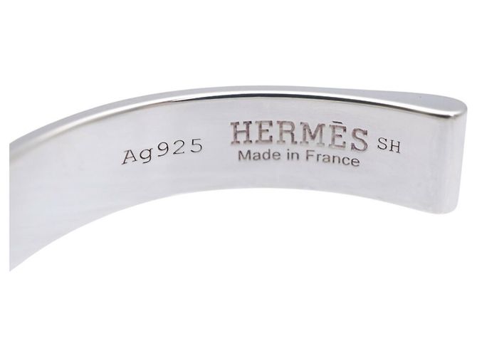 Hermès Bracciale Boucle Cellier Hermes in Argento 925 - vista 7