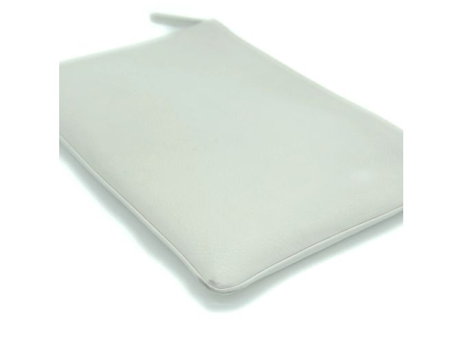Borsa Clutch Balenciaga Clip M Bianco - vista 4