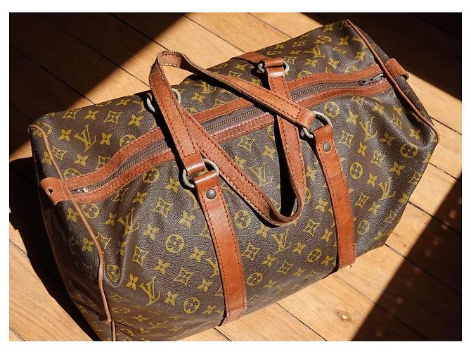 Abbesses Louis Vuitton Sac de voyage Keepall 40 Vintage monogram Marron - vue 2
