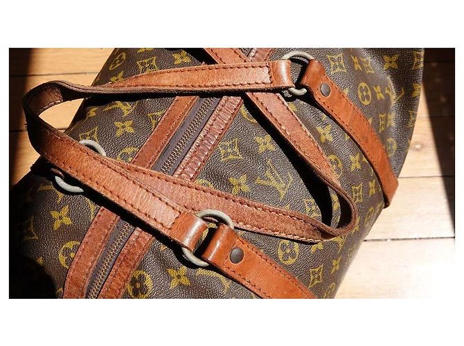 Abbesses Louis Vuitton Sac de voyage Keepall 40 Vintage monogram Marron - vue 4