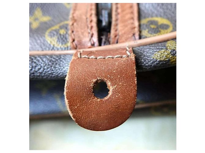 Abbesses Louis Vuitton Sac de voyage Keepall 40 Vintage monogram Marron - vue 5