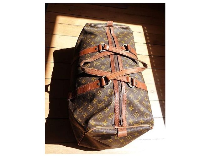 Abbesses Louis Vuitton Sac de voyage Keepall 40 Vintage monogram Marron - vue 8