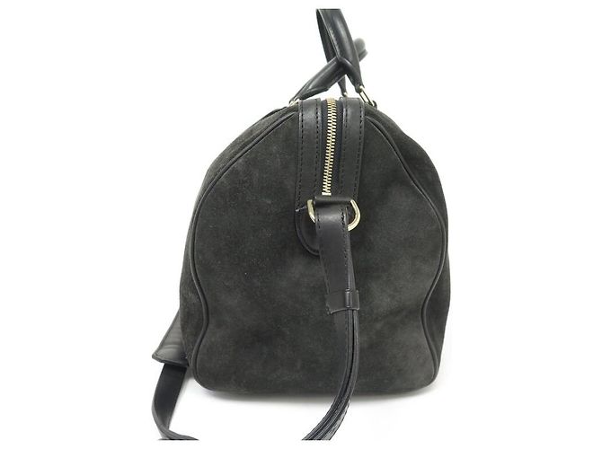 BORSA LOUIS VUITTON SOFIA COPPOLA GM 36CM SUEDE ASFALTO Grigio antracite - vista 3