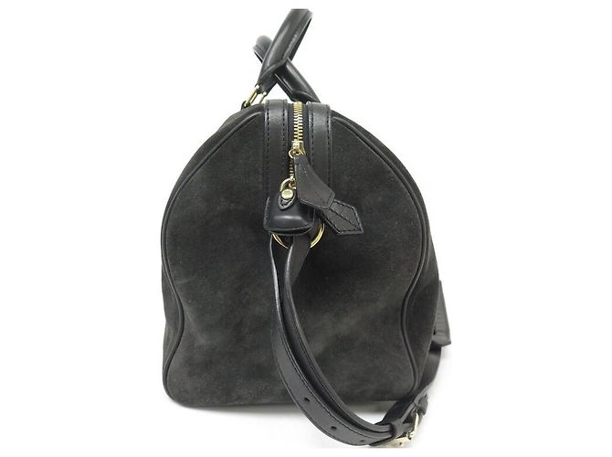 BORSA LOUIS VUITTON SOFIA COPPOLA GM 36CM SUEDE ASFALTO Grigio antracite - vista 4