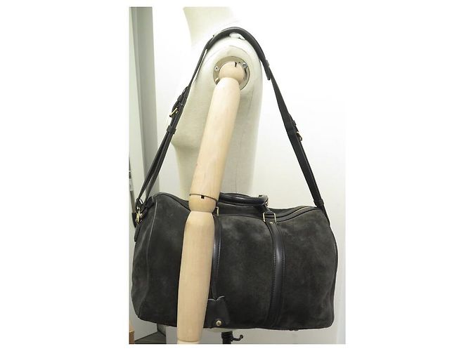 BORSA LOUIS VUITTON SOFIA COPPOLA GM 36CM SUEDE ASFALTO Grigio antracite - vista 5