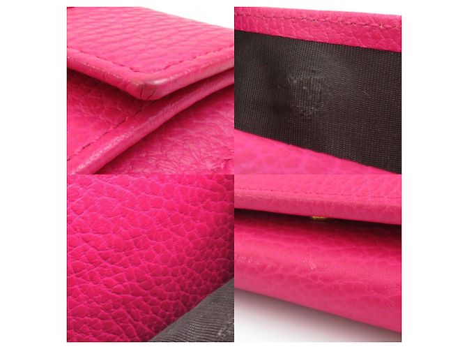 Marmont Gucci Pink Leder Dreifach-Brieftasche - Ansicht 4
