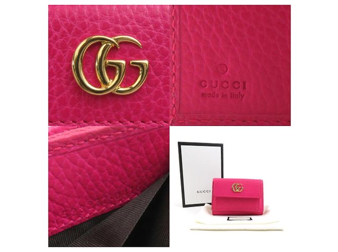 Marmont Gucci Pink Leder Dreifach-Brieftasche - Ansicht 5