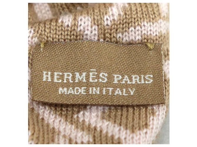 Silk In Hermès Scrunchie in cashmere e seta Hermes Naoussa Claudia Beige - vista 4